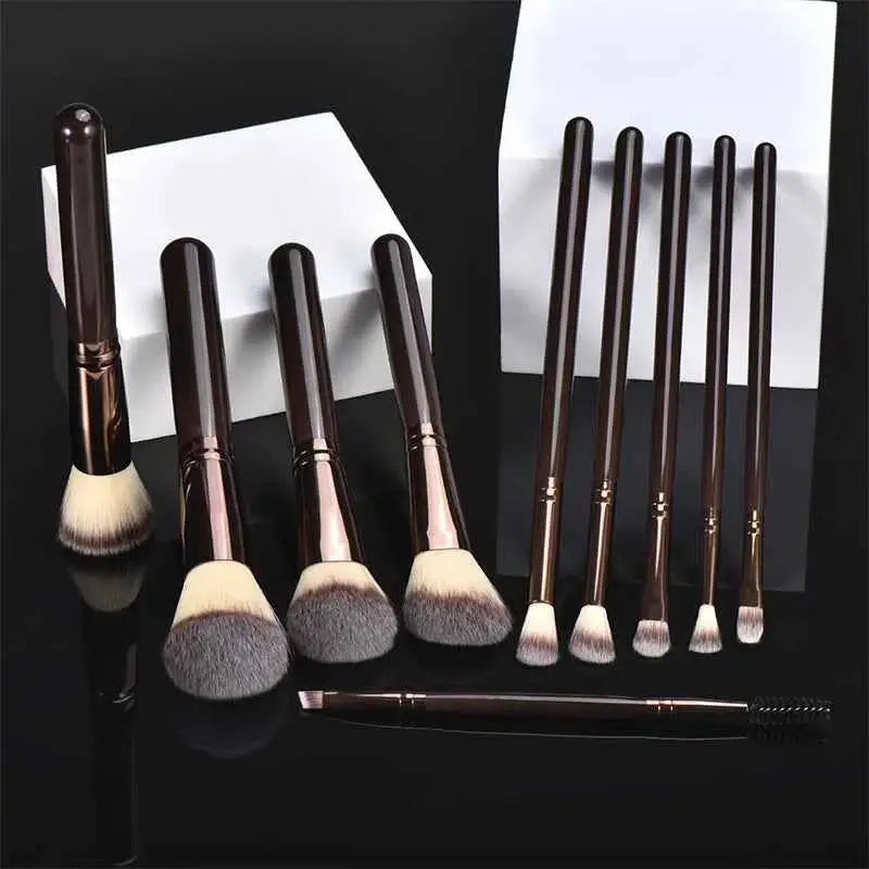 10 Piece Makeup Brush Set | Complete Face Makeup Brush Collection