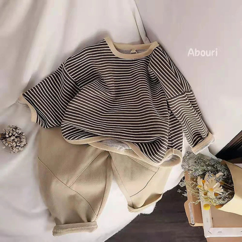 Kids Cotton Sweatshirt Long Sleeve Boys Girls 1-6Y