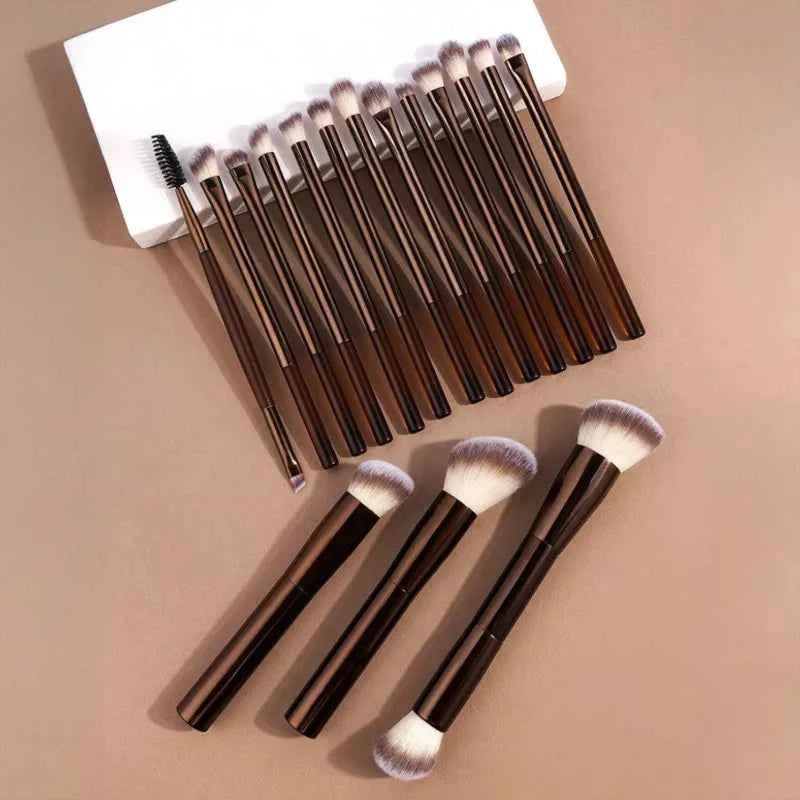 20-piece Makeup Brush Set Foundation Concealer Powder Eyeshadow Blush Brush Mushroom Head Blending Face Beauty Makeup Tools