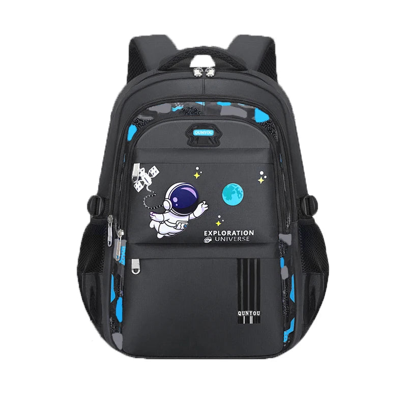 Kids Astronaut School Backpack Waterproof Boys Book Bag