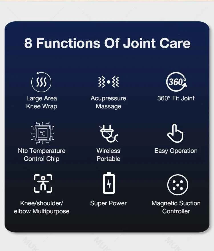Heating Knee Massager Electric Shoulder Vibrating Massage Pad For Physiotherapy Leg Arthritis Elbow Joint Pain Relief Therapy