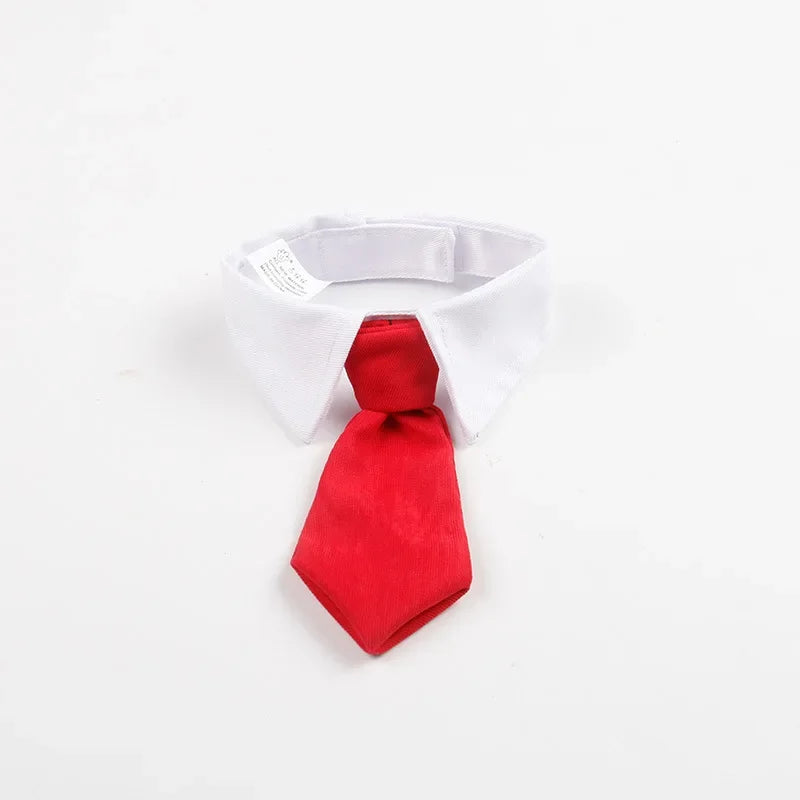 Dog Tuxedo Bow Tie Collar Formal Wedding Pet Accessory