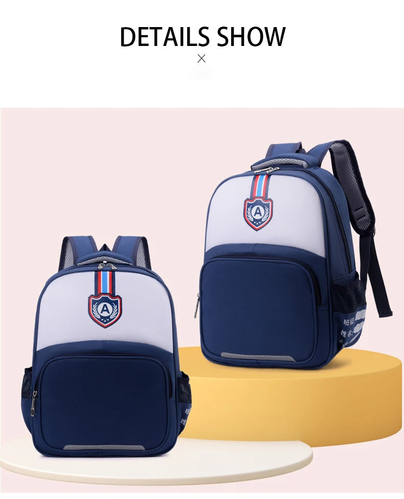 Kids School Backpack Waterproof Lightweight Oxford Bag