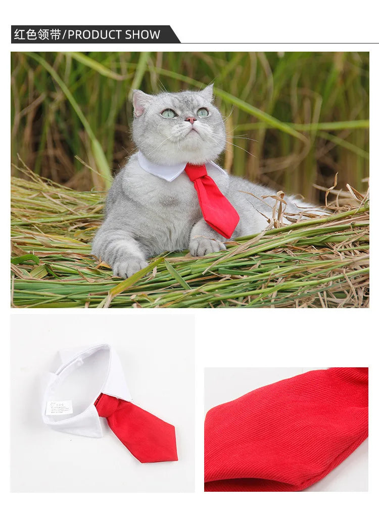 Dog Tuxedo Bow Tie Collar Formal Wedding Pet Accessory