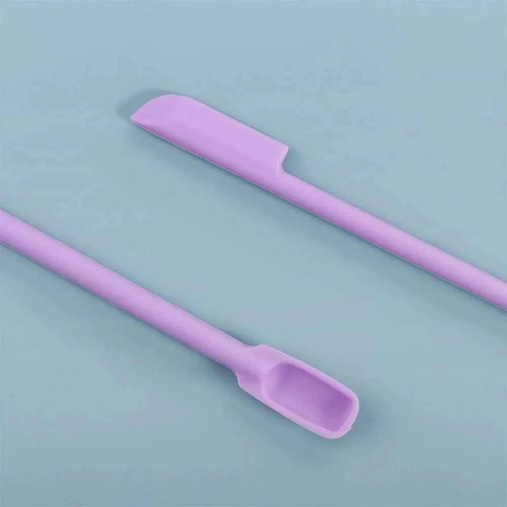 Face Mask Brush Cosmetic Last Drop Scoop Beauty Tools Silicone Spatula Deep Bottle Scraper Cosmetics Spoon Makeup Brushes