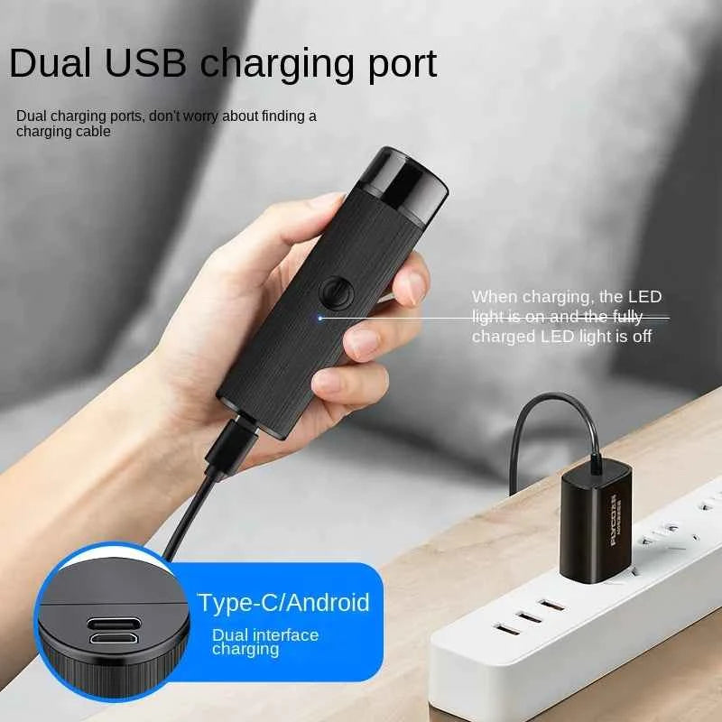 Mini Electric Shaver Men Portable Car Travel Rechargeable Shaver Professional Hair Removal Face Body Care Razor