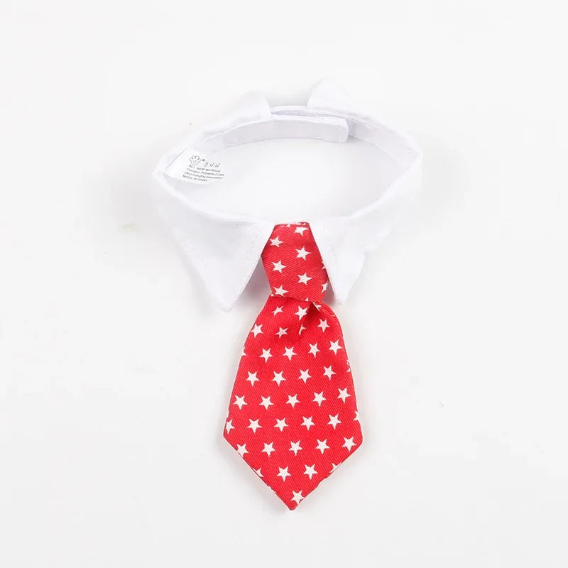 Dog Tuxedo Bow Tie Collar Formal Wedding Pet Accessory