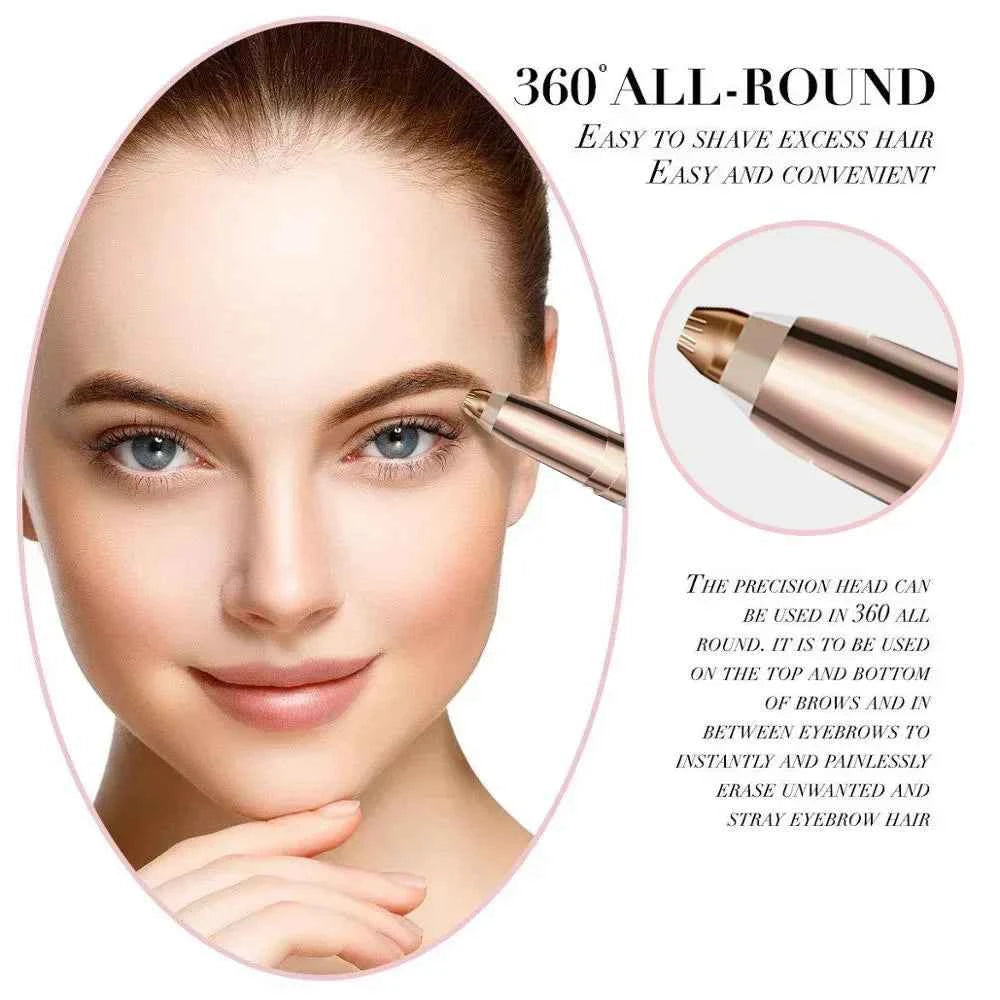 Electric Eyebrow Trimmer Eye Brow Shaper Pencil Face Hair Remover For Women Makeup Painless Automatic Eyebrow Shavers Depilator