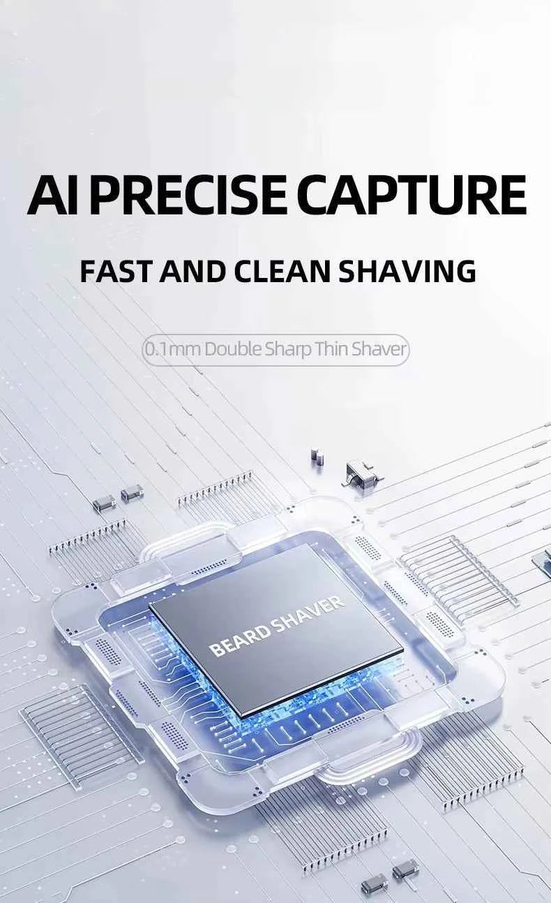 Portable Mini Shaver Razor for Men Operating Face USB Rechargeable Cordless Hair Trimmer Cutter Electric Beard Shaving Household