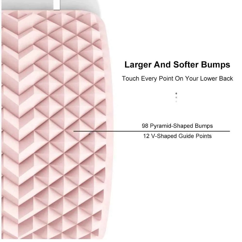 Electric Back Massager Stretch Lumbar Support Relaxation Spine Pain Relief Lower Traction Corrects Waist Multi-Level Adjustable