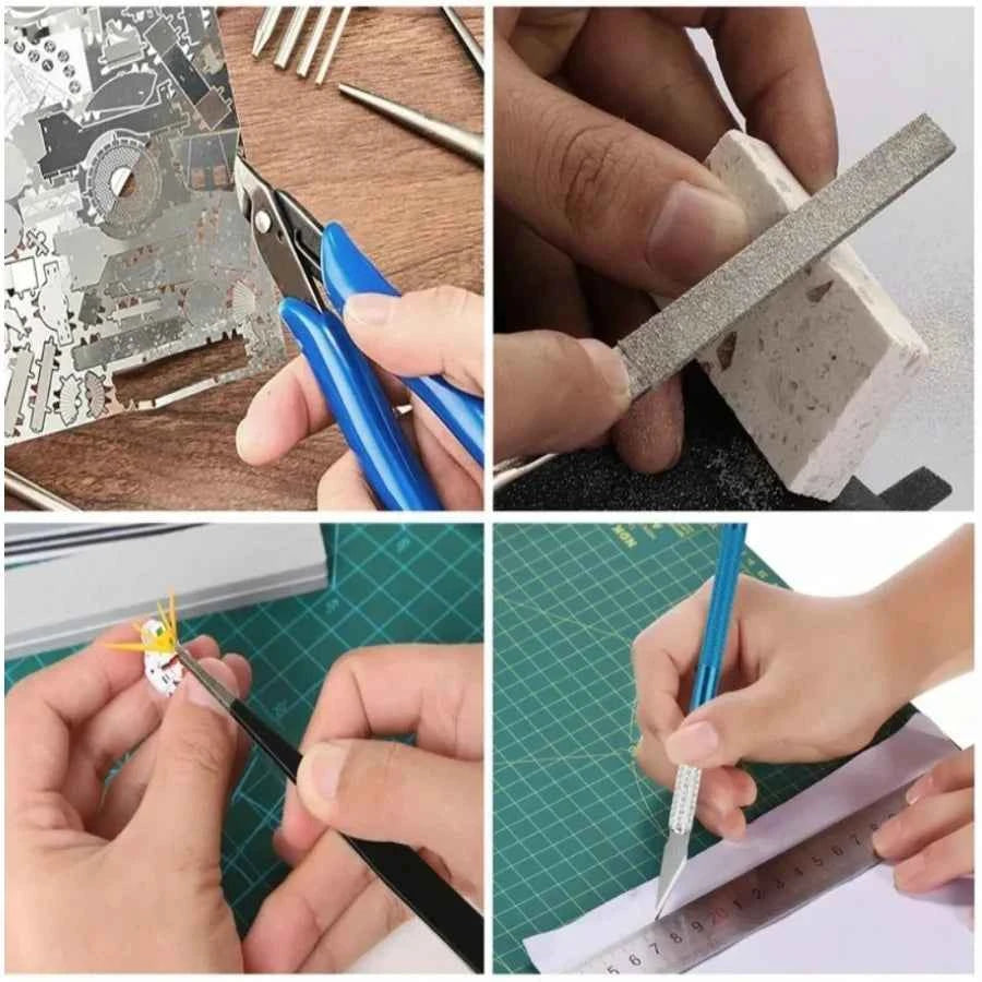 Model Basic Tools Craft DIY Model Car Hobby Building Repairing Assembly Tool Beginner Handmade Scissors Tweezers