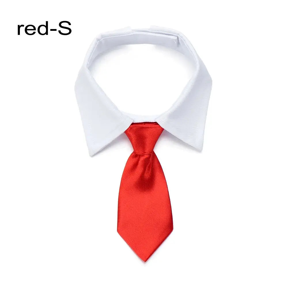 Pet Dog Tuxedo Bow Tie Collar Formal Wedding Accessory