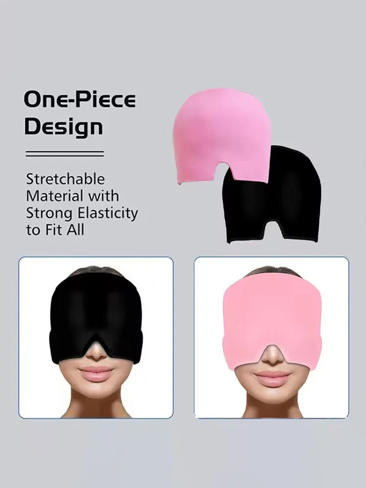 Migraine Relief Hat headache hat Gel Hot Cold Therapy Ice Cap For Relieve Pain Ice Hat Eye Mask Stress Pressure Pain Relief