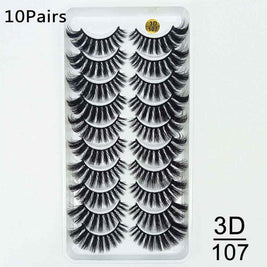 10 Pairs Handmade False Eyelashes | Natural Looking False Eyelashes
