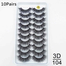 10 Pairs Handmade False Eyelashes | Natural Looking False Eyelashes