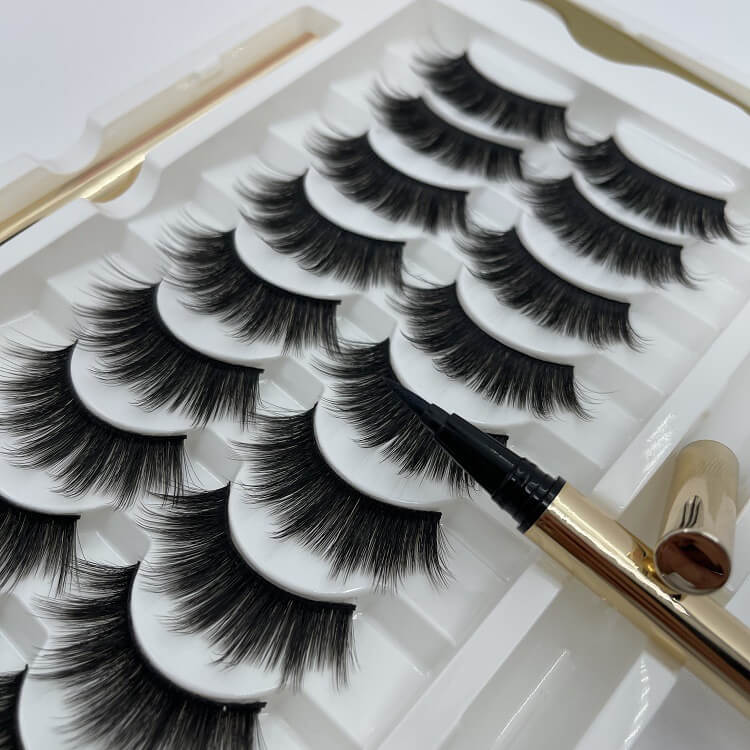 10 Pairs Magnetic False Eyelashes | Long Lasting Waterproof Lashes