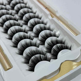10 Pairs Magnetic False Eyelashes | Long Lasting Waterproof Lashes