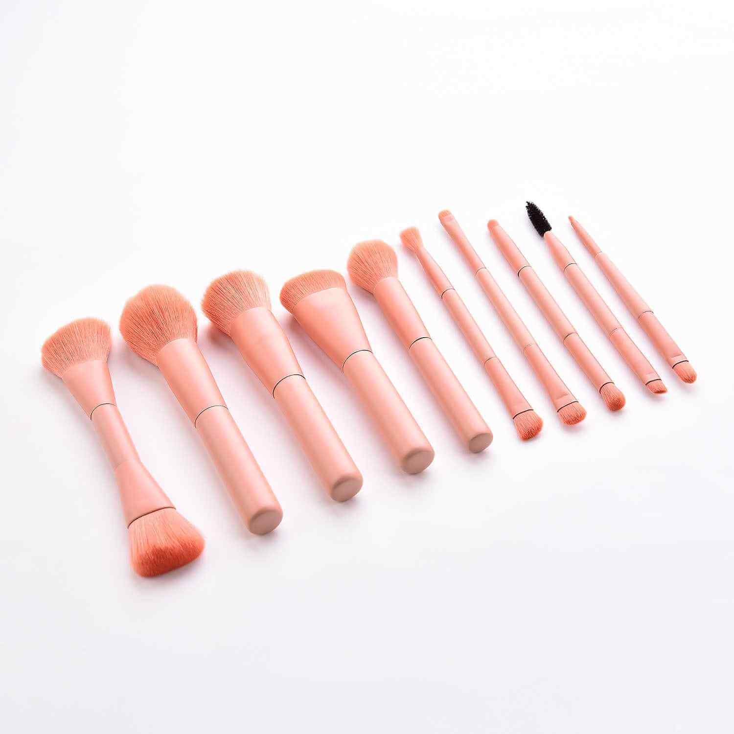 10 Piece Soft Makeup Brush Set | Professional Cosmetic Brush Kit