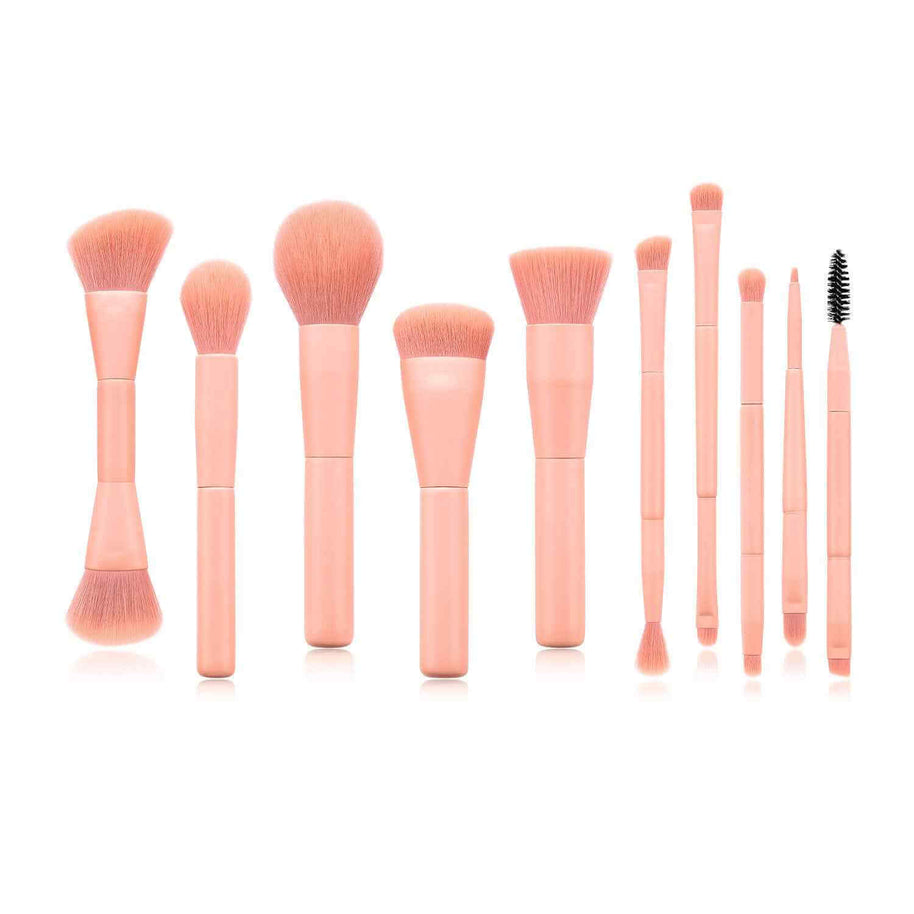 10 Piece Soft Makeup Brush Set | Professional Cosmetic Brush Kit
