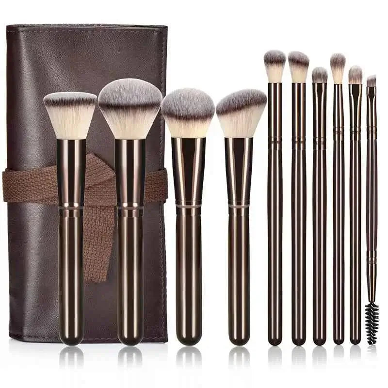 10 Piece Makeup Brush Set | Complete Face Makeup Brush Collection