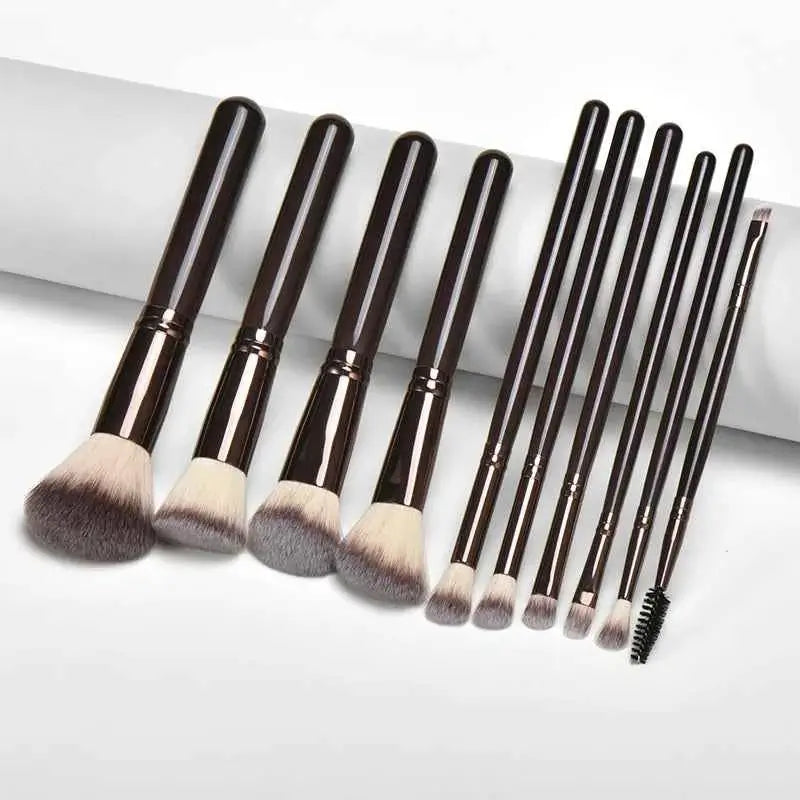 10 Piece Makeup Brush Set | Complete Face Makeup Brush Collection