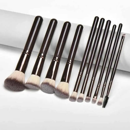 10 Piece Makeup Brush Set | Complete Face Makeup Brush Collection