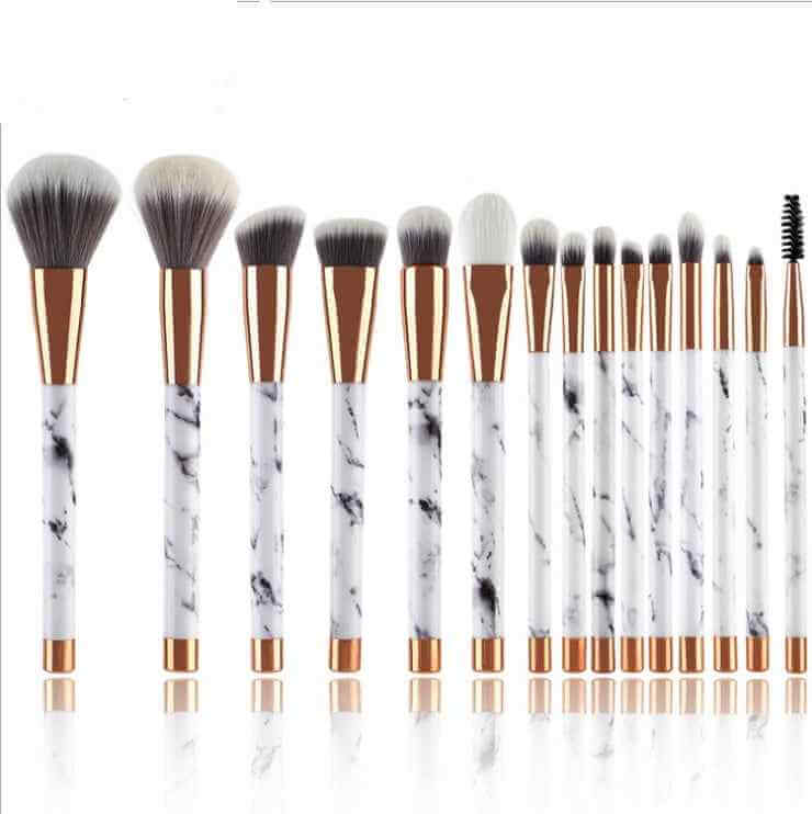 11 Piece Marble Makeup Brush Set | Beauty Makeup Brush Kit