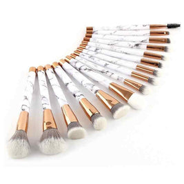 11 Piece Marble Makeup Brush Set | Beauty Makeup Brush Kit