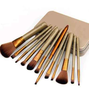 12 Makeup Brush Set With Box | Makeup Brush Set With Storage Case