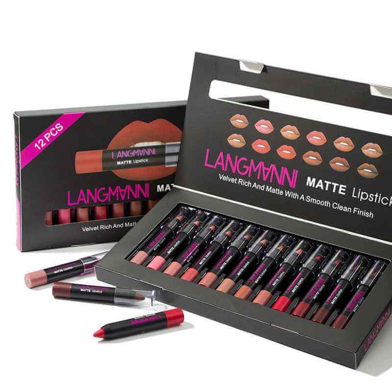 12 Piece Matte Lipstick Set | 12 Lipstick Set With Different Colors
