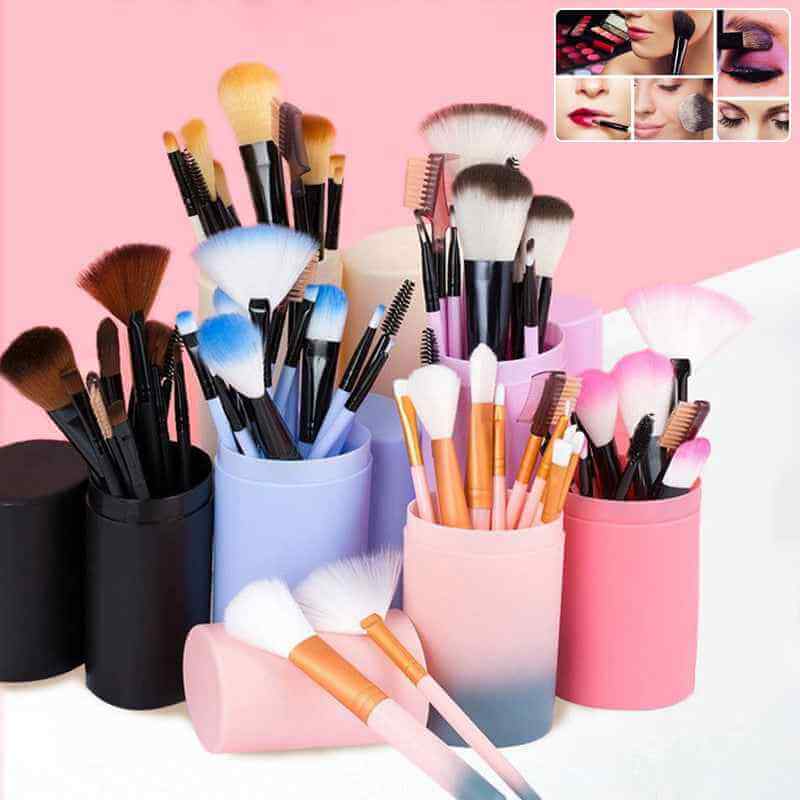 12 Piece Professional Makeup Brush Set | Soft Makeup Brush Set