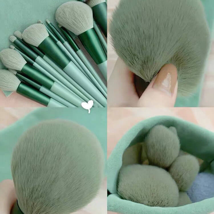 13 Piece Professional Makeup Brush Kit | Full Face Makeup Brush Set