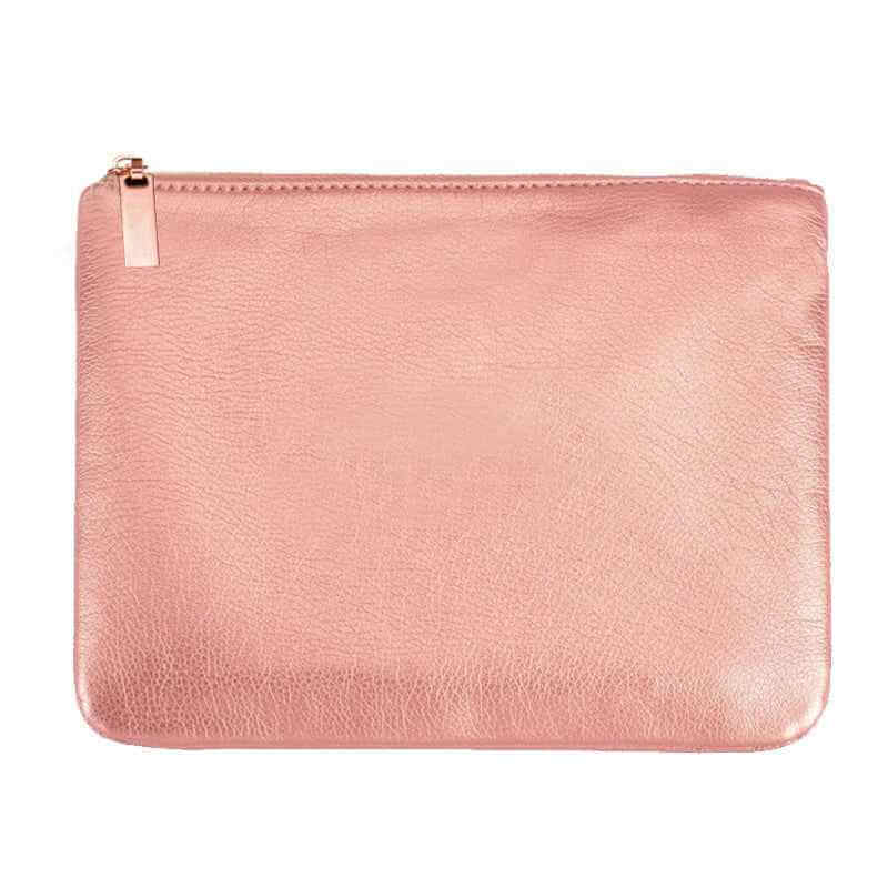 15 Piece Rose Gold Makeup Brush Set | Soft Makeup Brushes Set With Bag