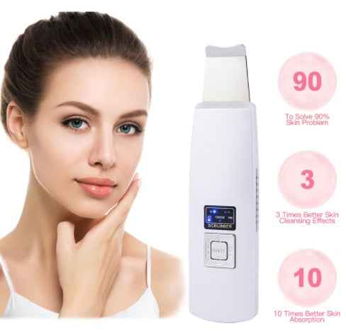 Ultrasonic Skin Scrubber Face Cleanser | Blackhead Remover Machine