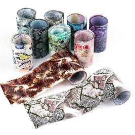 Nail Art Sticker Snake Skin Animal Grain Nail Star Paper Transfer Paper Laser Paper