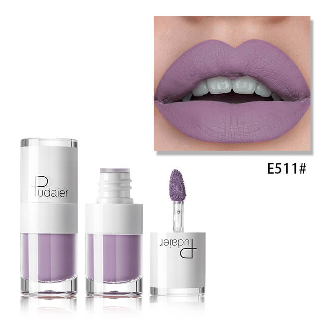 16 Color White Bottle Matte Lipstick | Long Lasting Matte Lip Gloss