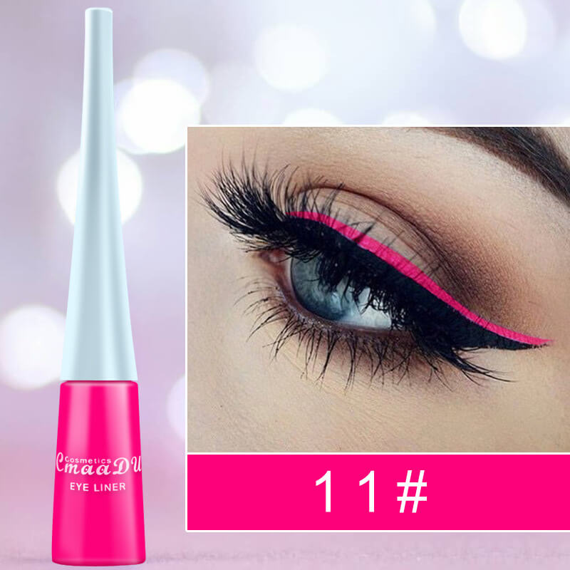17 Color Liquid Eyeliner Set |  Highly Pigmented Colored Eyeliner