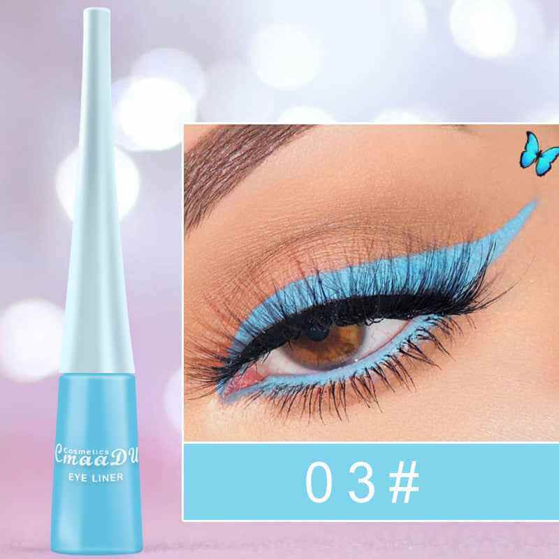 17 Color Liquid Eyeliner Set |  Highly Pigmented Colored Eyeliner