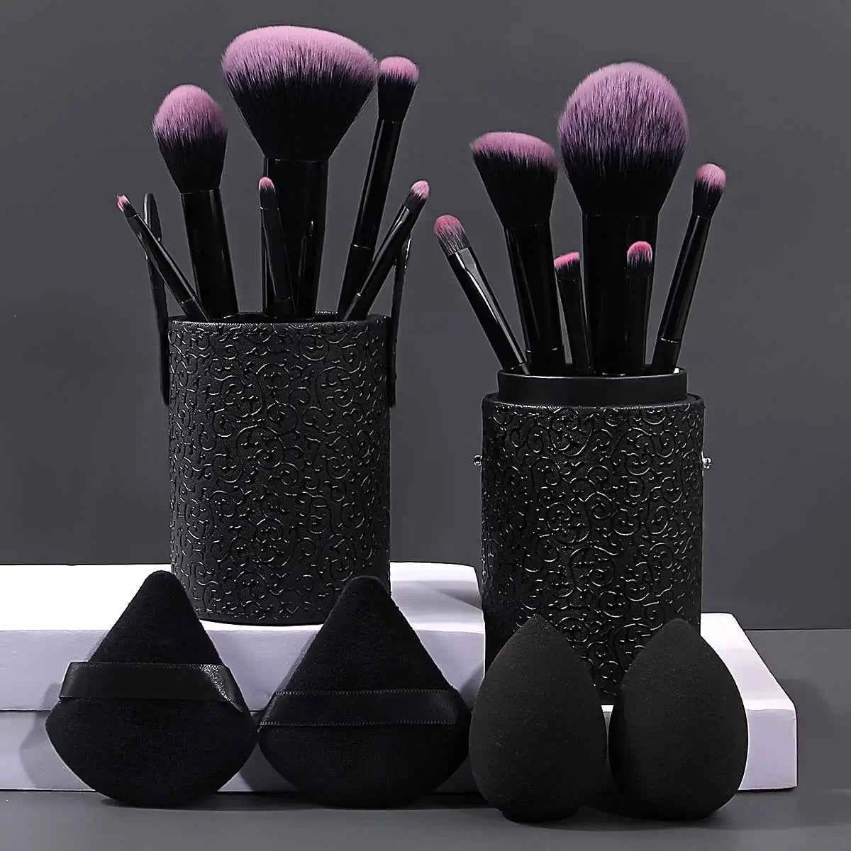 17 Piece Makeup Brush Set | Face Makeup Brush Set With Storage Bucket