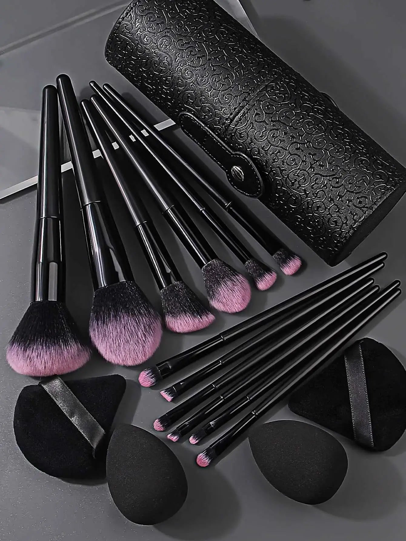 17 Piece Makeup Brush Set | Face Makeup Brush Set With Storage Bucket