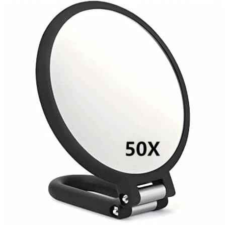 20X Magnifying Handheld Makeup Mirror | Folding Makeup Mirror