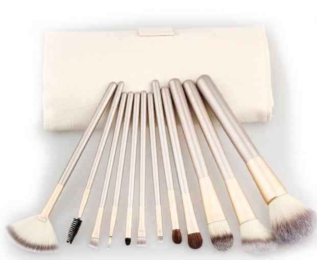 24 Piece Makeup Brush Set With Bag | Complete Makeup Brush Kit