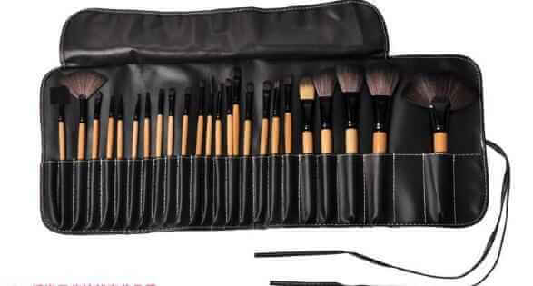 24 Piece Professional Makeup Brushes | Soft Makeup Brushes With Bag