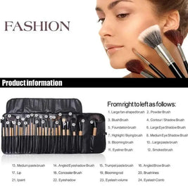 24 Piece Professional Makeup Brushes | Soft Makeup Brushes With Bag