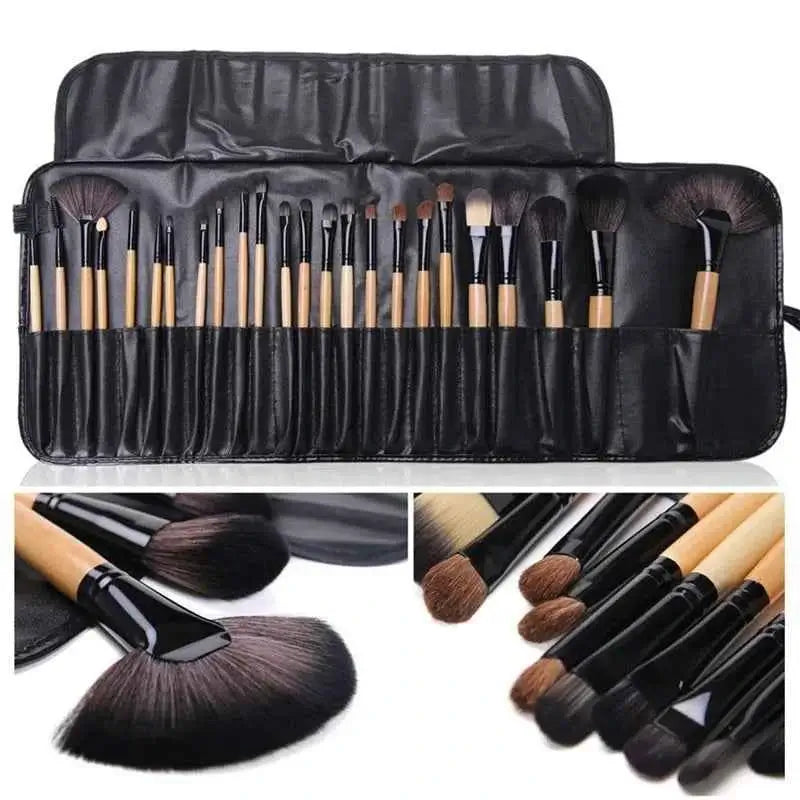 24 Piece Professional Makeup Brushes | Soft Makeup Brushes With Bag
