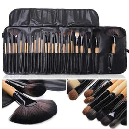 24 Piece Professional Makeup Brushes | Soft Makeup Brushes With Bag