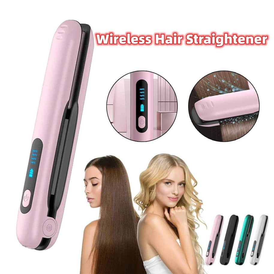 2 In 1 Hair Straightener And Curler | 5000mAh Cordless Straightener