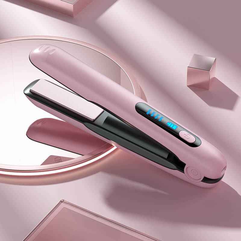 2 In 1 Hair Straightener And Curler | 5000mAh Cordless Straightener