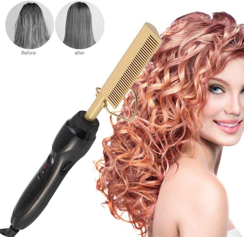 2 In 1 Hair Straightener And curler | Wet to Dry Hair Curling Tool