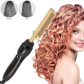 2 In 1 Hair Straightener And curler | Wet to Dry Hair Curling Tool